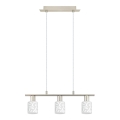 Eglo - LED Taklampa MY CHOICE 3xE14/4W/230V matt krom/vit