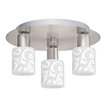 Eglo - LED taklampa MY CHOICE 3xE14/4W/230V matt krom/vit