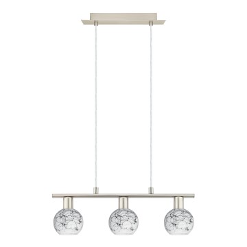 Eglo - LED Taklampa MY CHOICE 3xE14/4W/230V matt krom/vit/svart