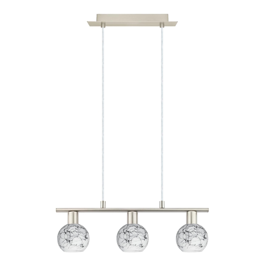 Eglo - LED Taklampa MY CHOICE 3xE14/4W/230V matt krom/vit/svart