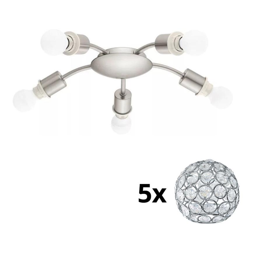 Eglo - LED taklampa MY CHOICE 5xE14/4W/230V  matt krom