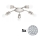Eglo - LED taklampa MY CHOICE 5xE14/4W/230V  matt krom