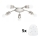 Eglo - LED taklampa MY CHOICE 5xE14/4W/230V  matt krom/vit