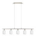 Eglo - LED Taklampa MY CHOICE 5xE14/4W/230V matt krom/vit