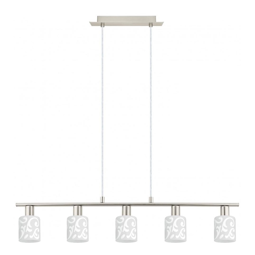 Eglo - LED Taklampa MY CHOICE 5xE14/4W/230V matt krom/vit