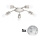 Eglo - LED taklampa MY CHOICE 5xE14/4W/230V  matt krom/vit/svart