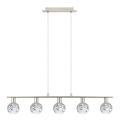 Eglo - LED Taklampa MY CHOICE 5xE14/4W/230V matt krom/vit/svart