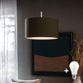 Eglo - LED Taklampa TUNJA 1xE27/60W/230V brun