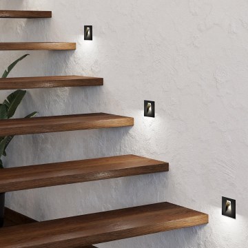 Eglo - LED trappljus  LED/2W/230V svart