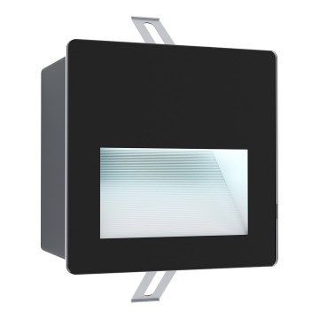 Eglo - LED Utomhus infälld Belysning LED/3,7W/230V IP65 svart