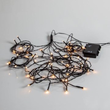 Eglo - LED Utomhus ljusslinga 64xLED/1 funktion 2,7m IP44 varmvit