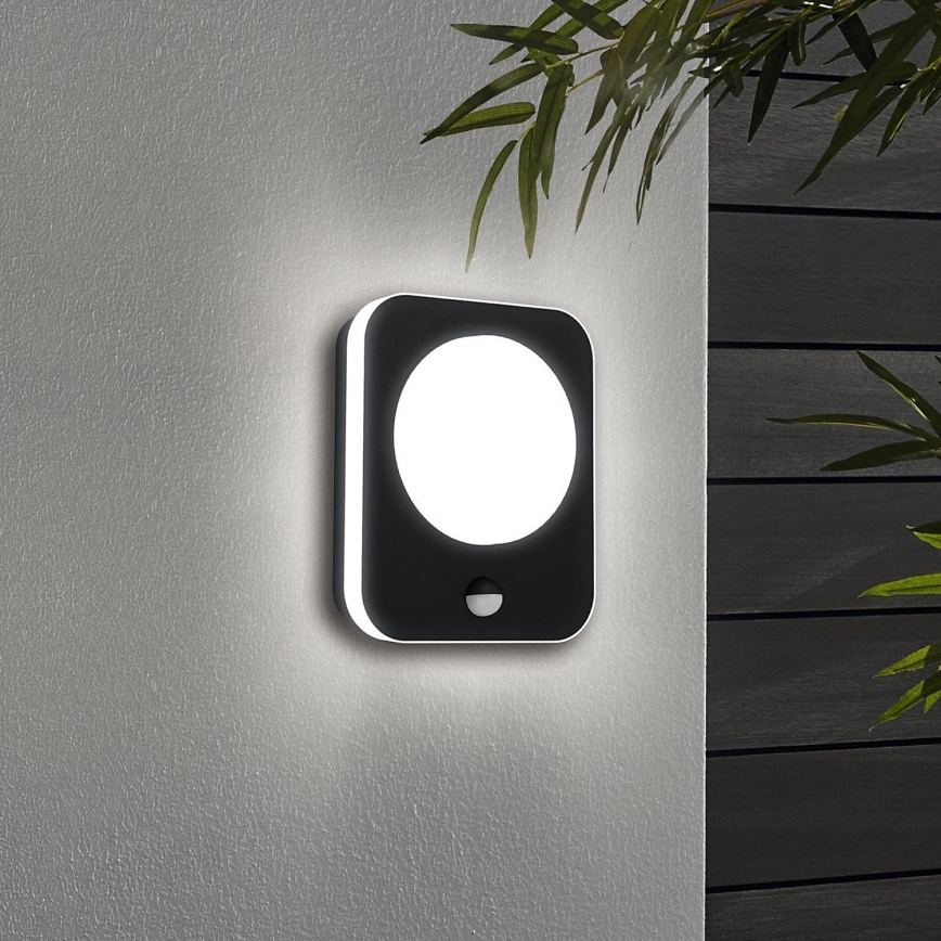 Eglo - LED Utomhus väggbelysning med en sensor LED/9W/230V IP44