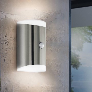 Eglo - LED Utomhus vägglampa med sensor 2xGU10/4,6W/230V IP44