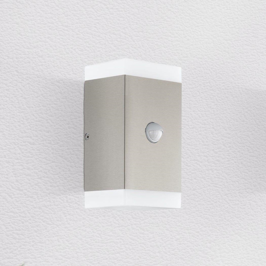 Eglo - LED Utomhus vägglampa med sensor 2xGU10/4,6W/230V IP44