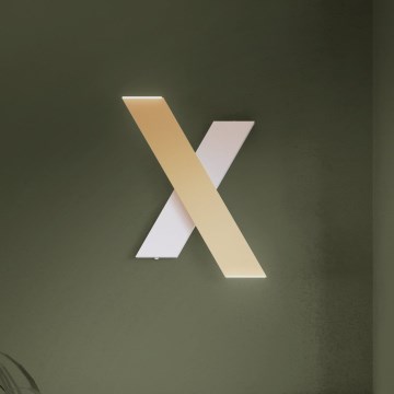 Eglo - LED väggbelysning 2xLED/5W/230V 3000K guld/vit