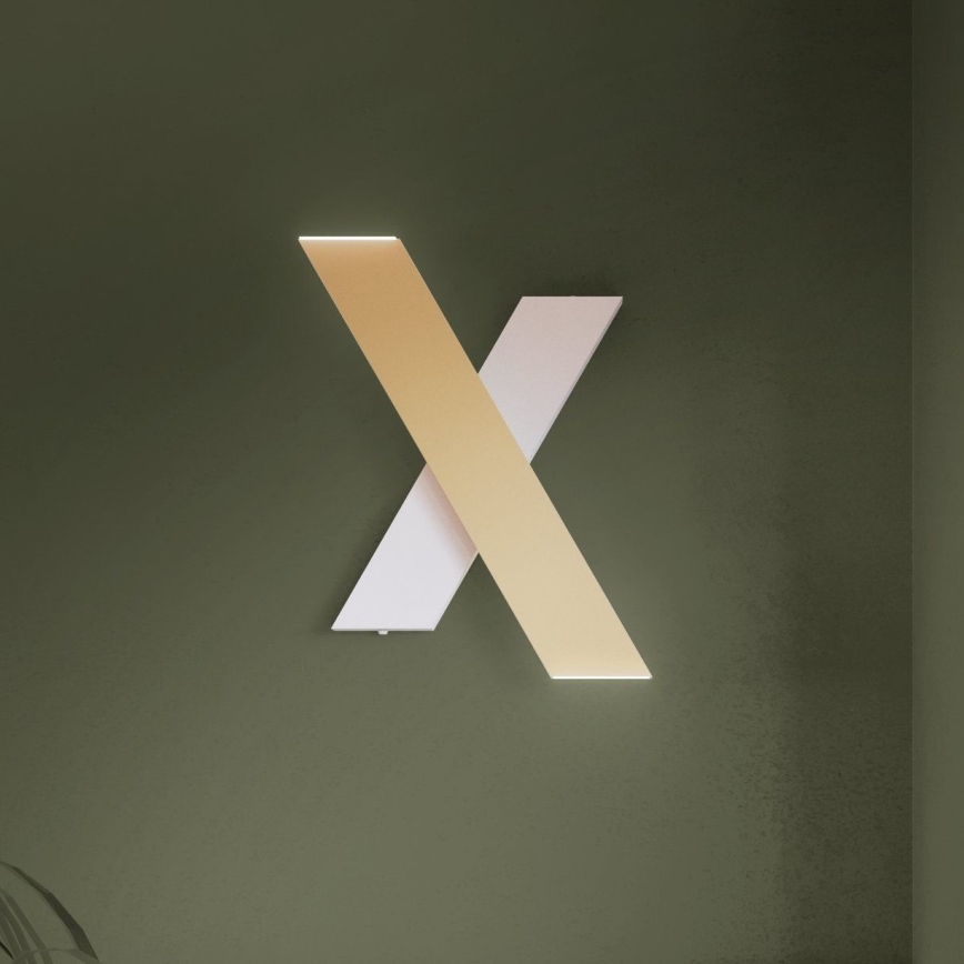 Eglo - LED väggbelysning 2xLED/5W/230V 3000K guld/vit