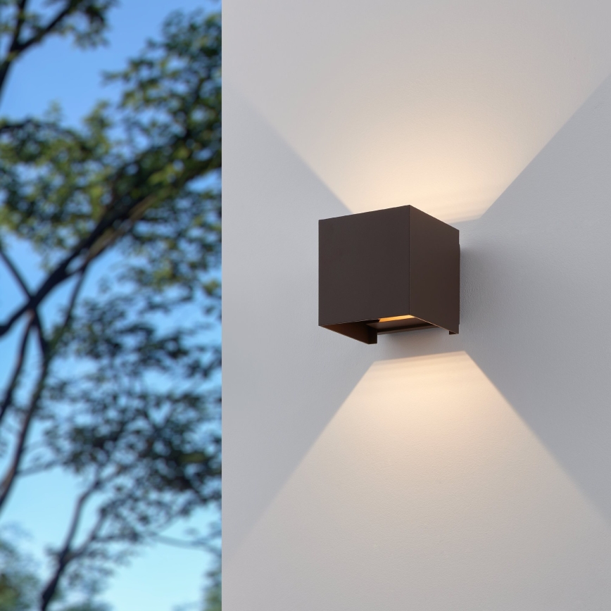 Eglo - LED vägglampa för utomhusbruk 2xLED/2,8W/230V IP54 brun