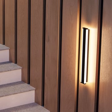 Eglo - LED vägglampa för utomhusbruk 2xLED/7W/230V 3000K IP55 svart