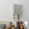 Eglo - LED Vägglampa TUNJA 1xE27/60W/230V matt krom/vit
