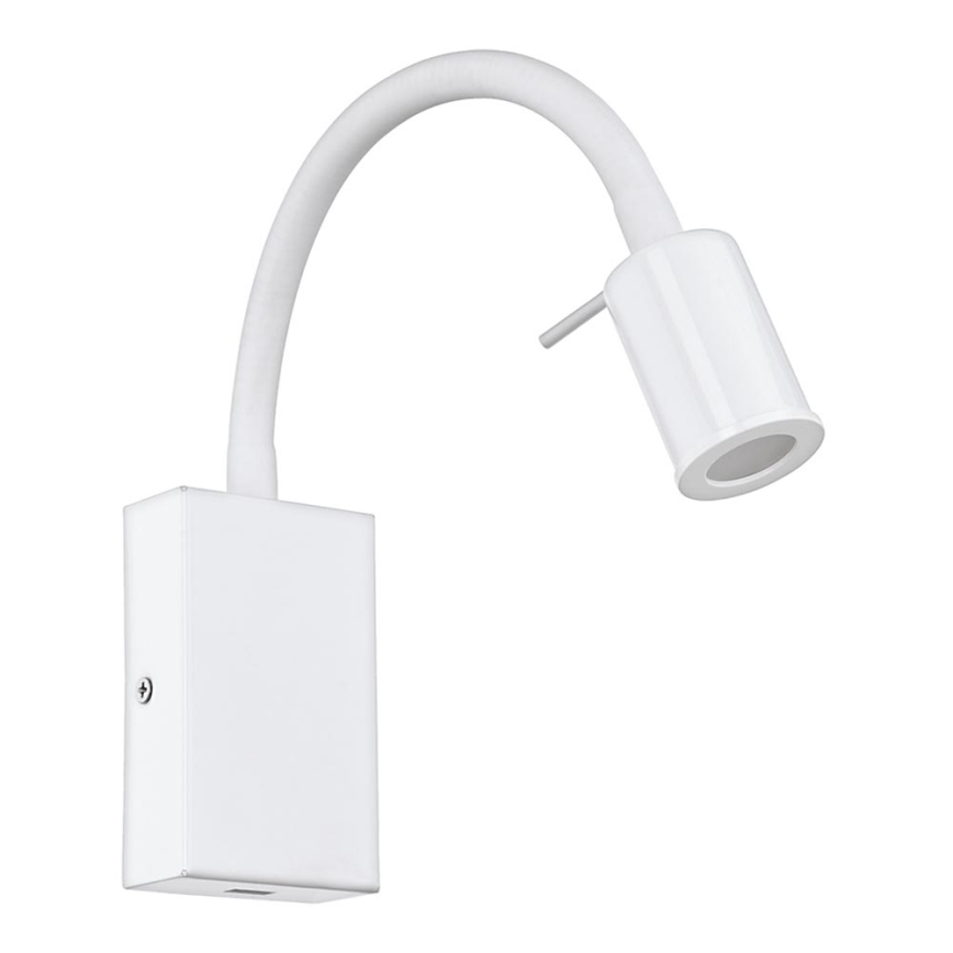 Eglo - LED Väggstrålkastare med USB-laddare 1xLED/3,5W/230V vit
