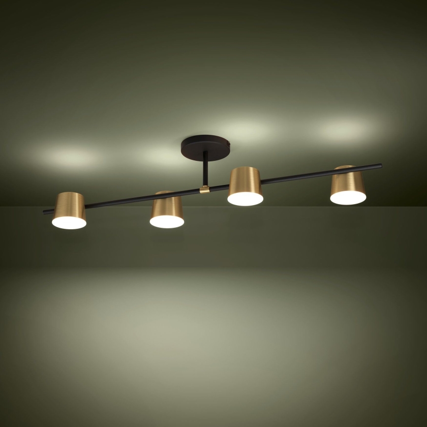 Eglo - LED ytmonterad ljuskrona 4xGU10/4,6W/230V 3000K guld