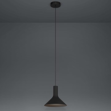 Eglo - Ljuskrona med textilsladd 1xE27/28W/230V svart
