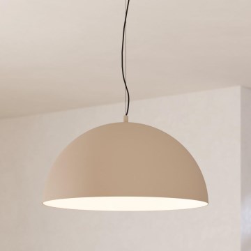 Eglo - Ljuskrona med textilsladd 1xE27/40W/230V beige