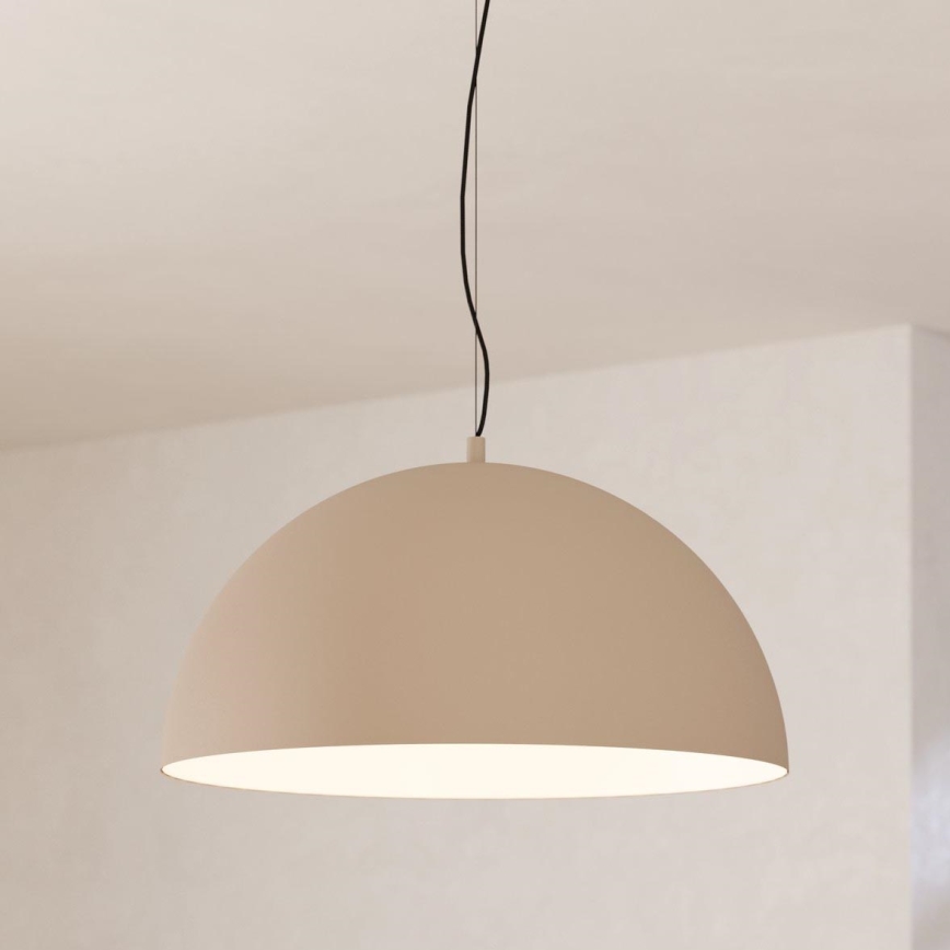 Eglo - Ljuskrona med textilsladd 1xE27/40W/230V beige