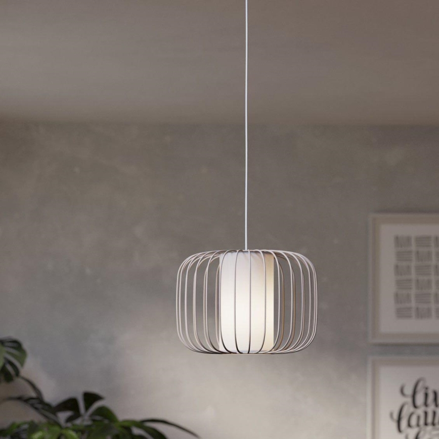 Eglo - Ljuskrona med textilsladd 1xE27/40W/230V diameter 28,5 cm