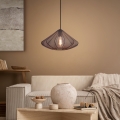 Eglo - Ljuskrona med textilsladd 1xE27/40W/230V diameter 42,5 cm svart