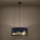 Eglo - Ljuskrona med textilsladd 1xE27/40W/230V diameter 53 cm blå/guld