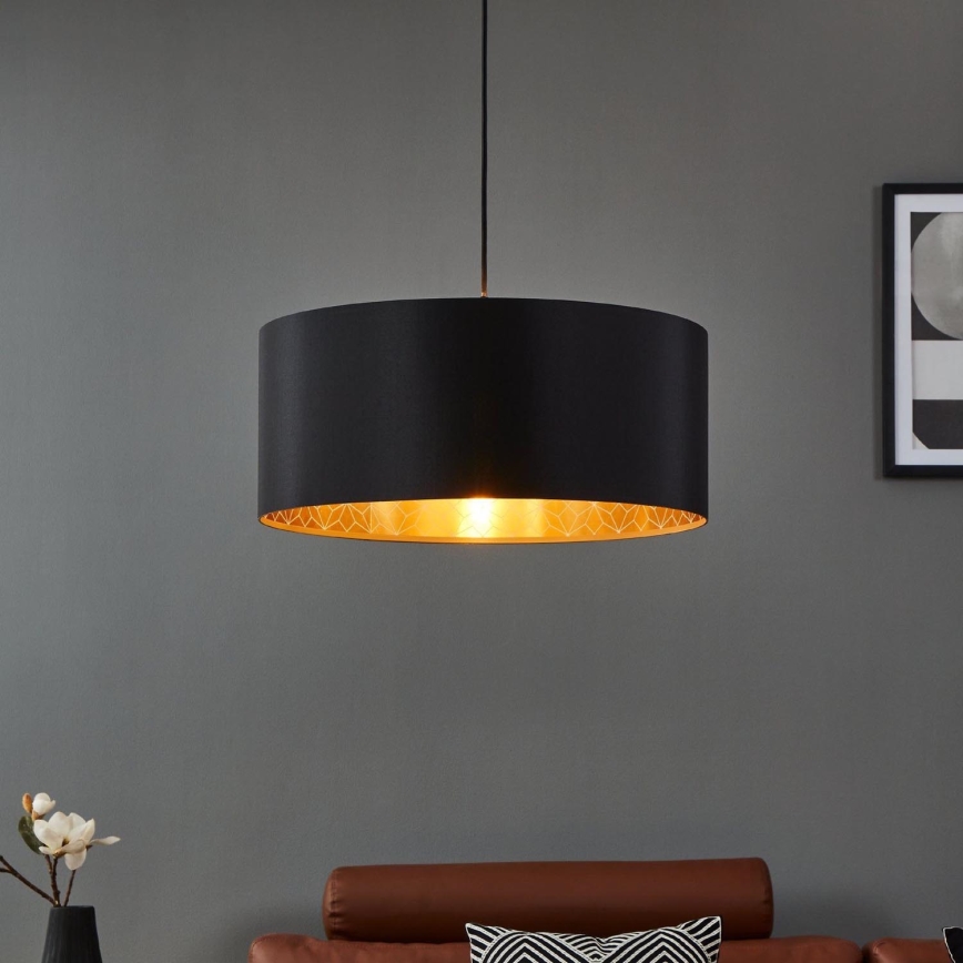 Eglo - Ljuskrona med textilsladd 1xE27/40W/230V diameter 53 cm