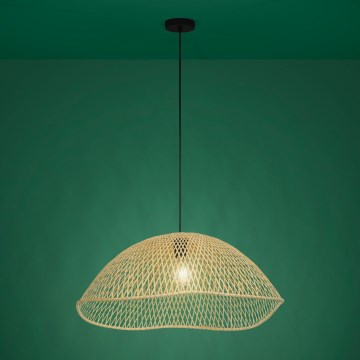 Eglo - Ljuskrona med textilsladd 1xE27/40W/230V diameter 72 cm bambu