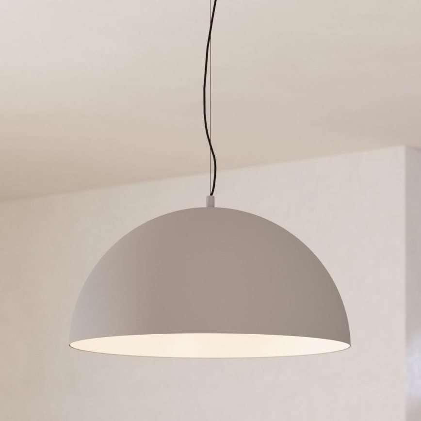 Eglo - Ljuskrona med textilsladd 1xE27/40W/230V grå