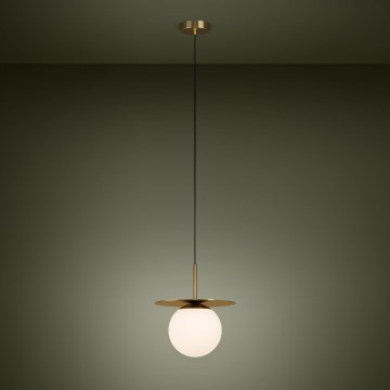Eglo - Ljuskrona med textilsladd 1xE27/40W/230V guld