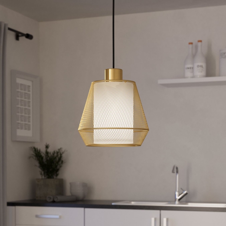 Eglo - Ljuskrona med textilsladd 1xE27/40W/230V