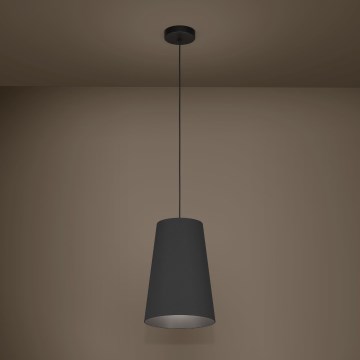 Eglo - Ljuskrona med textilsladd 1xE27/40W/230V svart