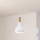 Eglo - Ljuskrona med textilsladd 1xE27/60W/230V diameter 18 cm vit