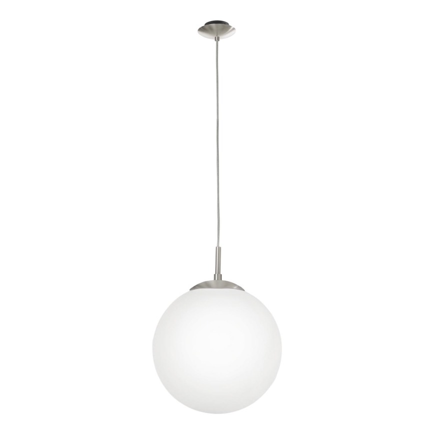 EGLO - Ljuskrona med textilsladd 1xE27/60W/230V diameter 30 cm vit
