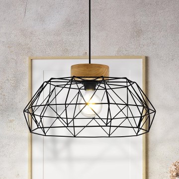 Eglo - Ljuskrona med textilsladd 1xE27/60W/230V - FSC certifierade