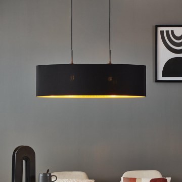 Eglo - Ljuskrona med textilsladd 2xE27/40W/230V