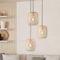 Eglo - Ljuskrona med textilsladd 3xE27/40W/230V beige