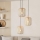 Eglo - Ljuskrona med textilsladd 3xE27/40W/230V beige