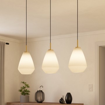 Eglo - Ljuskrona med textilsladd 3xE27/40W/230V