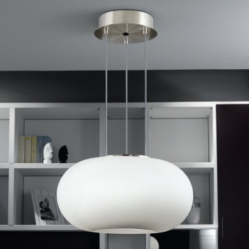 EGLO - Ljuskrona med textilsladd OPTICA 2xE27/60W diameter 28 cm