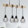 Eglo - Ljuskrona med textilsladd TOWNSHEND 4xE27/60W/230V - FSC certifierade