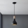 Eglo - Ljuskrona med upphängningsrem 1xE27/40W/230V diameter 18 cm svart