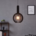 Eglo - Ljuskrona med upphängningsrem 1xE27/40W/230V diameter 31 cm svart