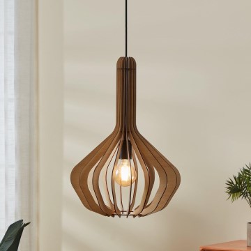 Eglo - Ljuskrona med upphängningsrem 1xE27/40W/230V diameter 38 cm beige