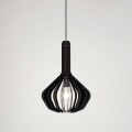 Eglo - Ljuskrona med upphängningsrem 1xE27/40W/230V diameter 38 cm svart